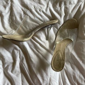 Cape Robbin clear heels